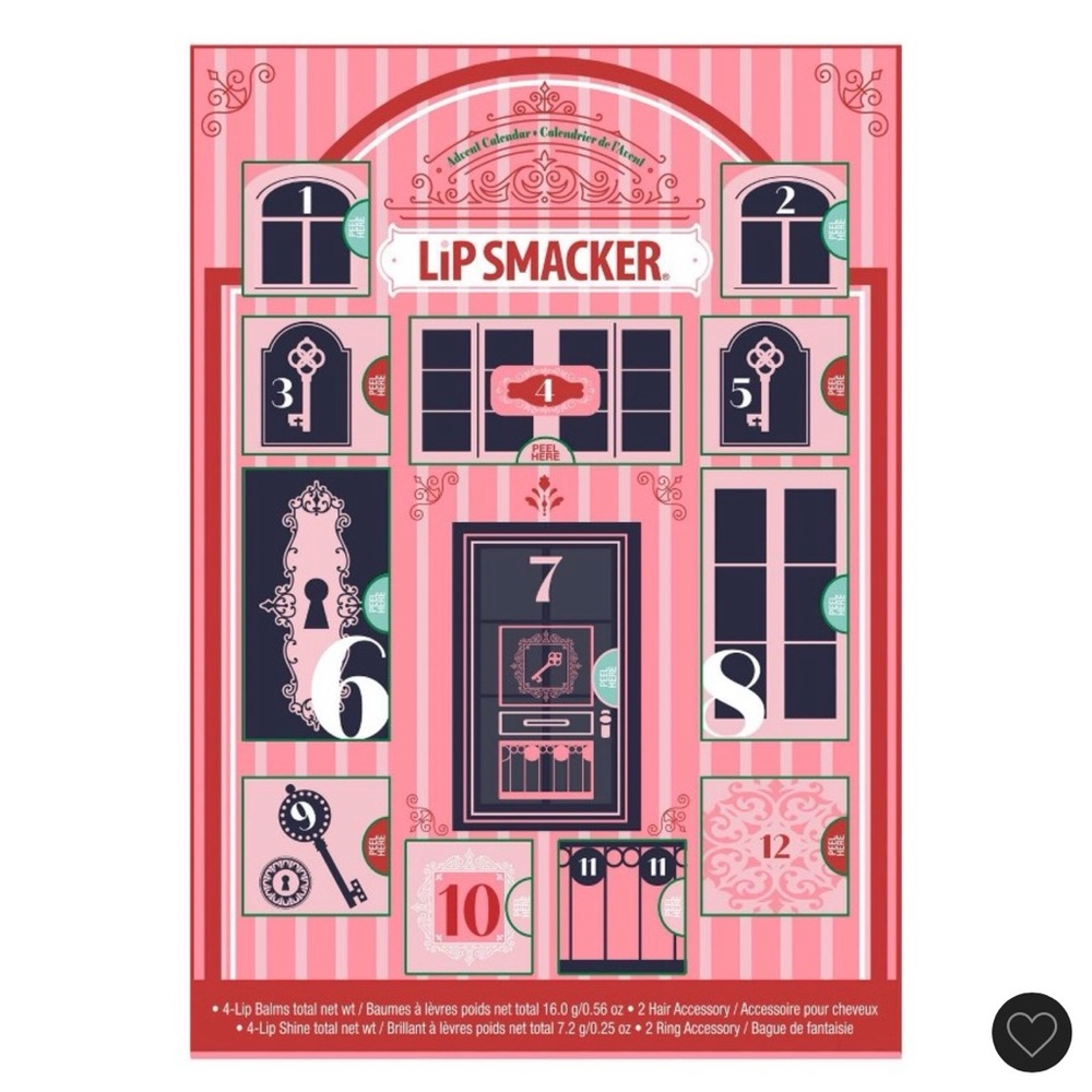 Lip Smacker Holiday Lip Balm Set - Pink and Red